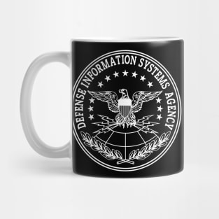 DISA Defense Information Systems Agency White Logo Mug